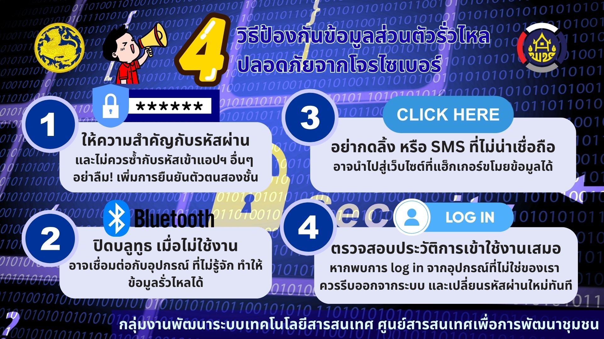 4 วิธีป้องกันข้อมูลส่วนตัวรั่วไหลปลอดภัยจากโจรไซเบอร์